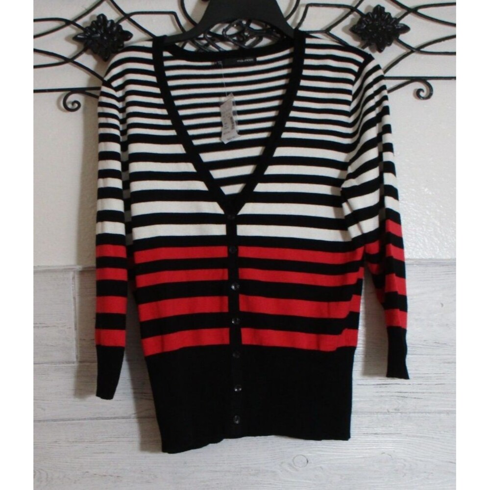 Maurices Cardigan Sweater Size M Multicolored Long Sleeve V Neck